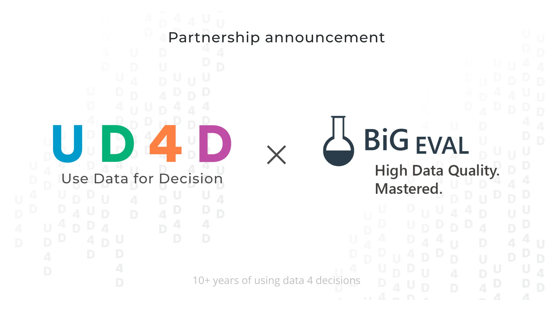 Partnership with BiG EVAL