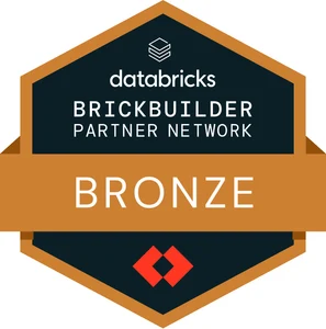 Databricks Brickbuilder Partner Network Bronze partner badge